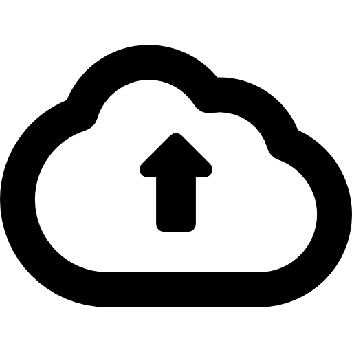 flèche de téléchargement dans le cloud  Icône