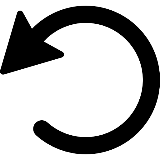 Rotate left  icon