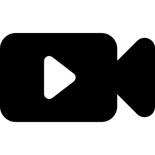 Video Camera with Play Button  icon