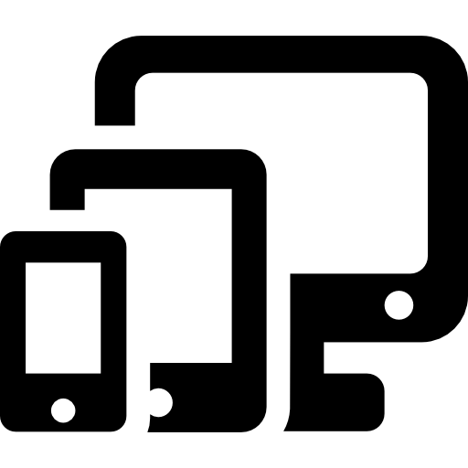 Смартфон, планшет и телевизор  иконка