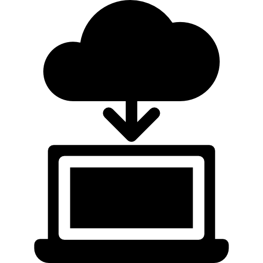 descargar desde la nube a la computadora portátil  icono