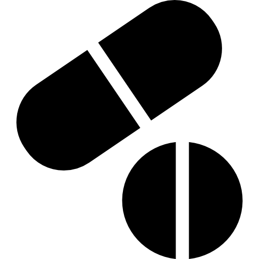 tableta y píldora  icono