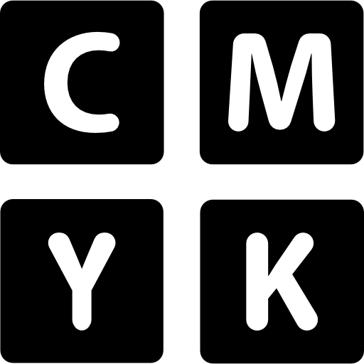 cmyk-sleutels  icoon