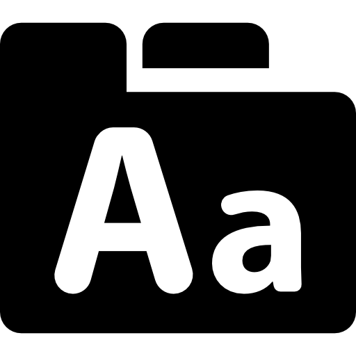 folder czcionek  ikona