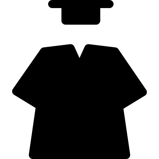 uniforme de graduação  Ícone