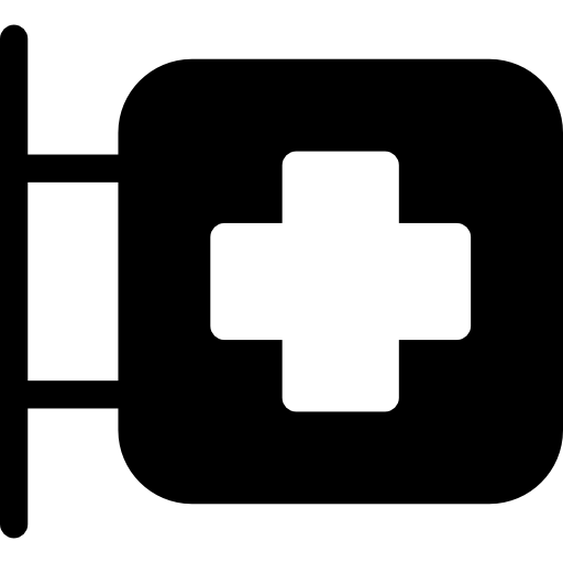signo de hospital  icono