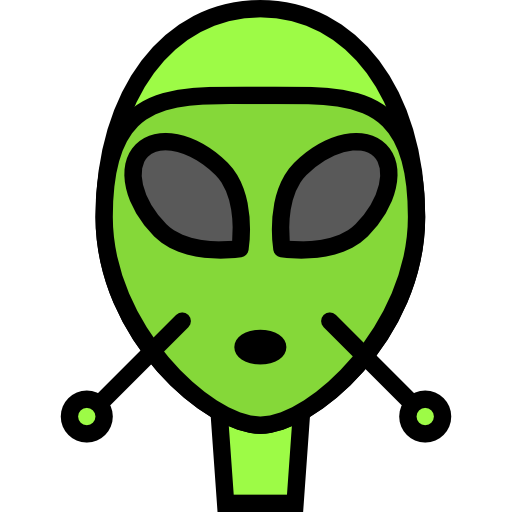 extraterrestre Darius Dan Lineal Color icono