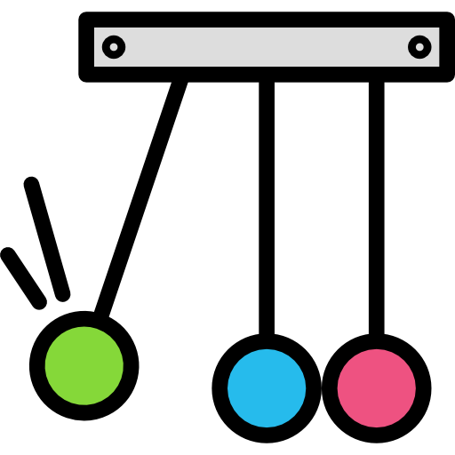natuurkunde Darius Dan Lineal Color icoon