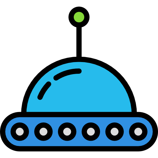 ufo Darius Dan Lineal Color icon