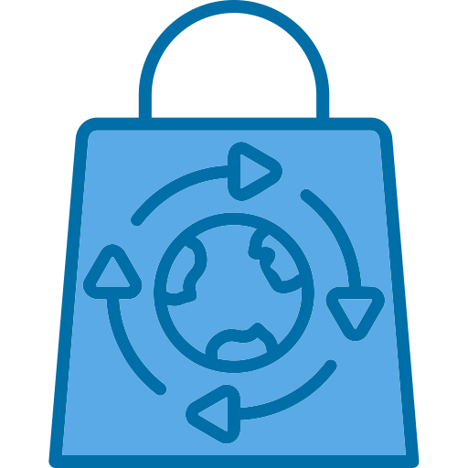 torba z recyklingu Generic Blue ikona
