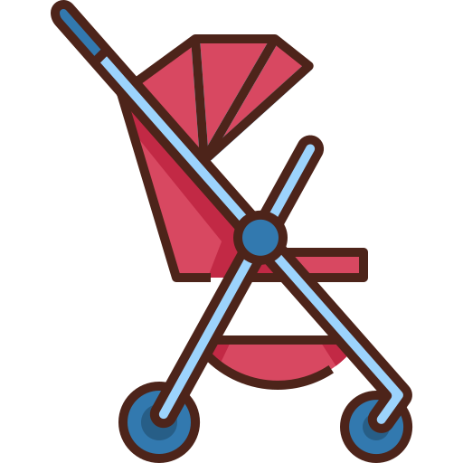Stroller Generic Outline Color icon