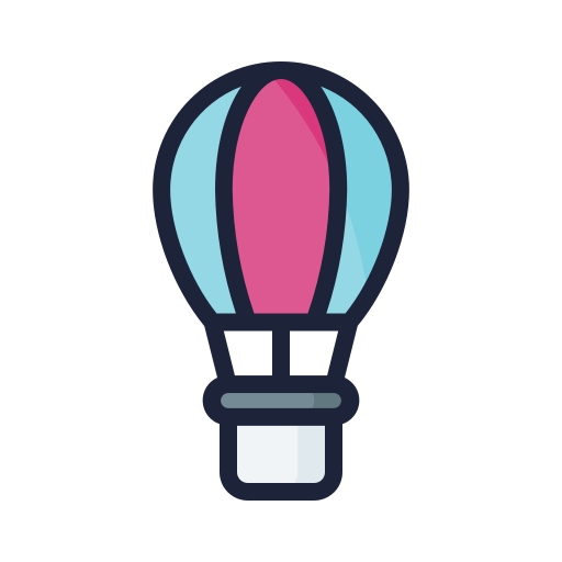 Hot air balloon Generic Outline Color icon