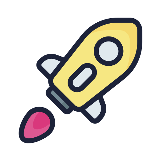 Rocket Generic Outline Color icon