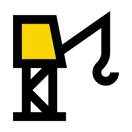 Башенный кран Vector Stall Lineal Color иконка