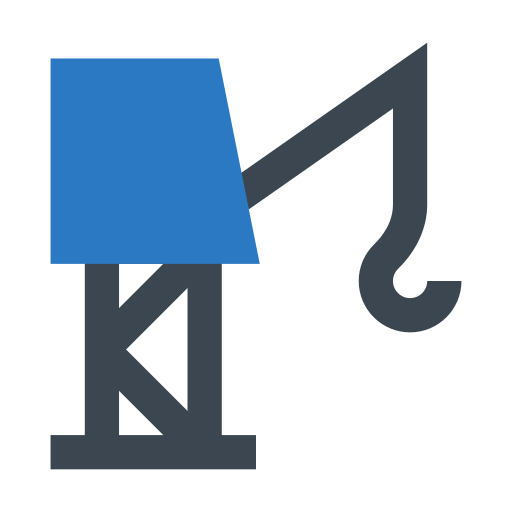 Tower crane Generic Blue icon
