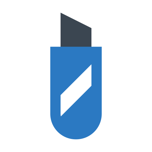 カッター Generic Blue icon