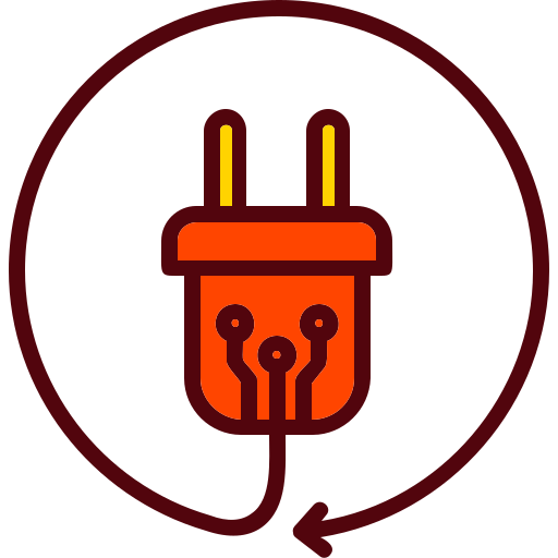 Plug Generic Outline Color icon