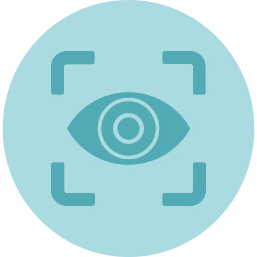 escáner ocular Generic Flat icono