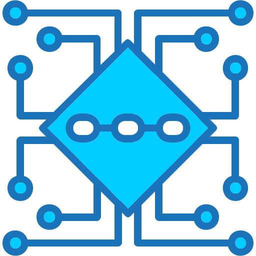 ブロックチェーン Generic Blue icon