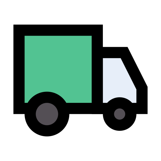 caminhão de entrega Vector Stall Lineal Color Ícone