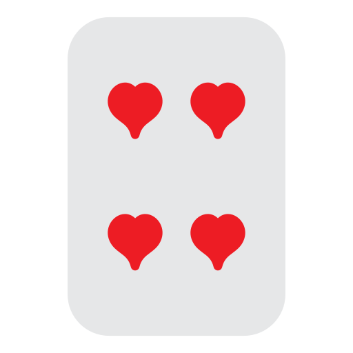 vier van harten Generic Flat icoon