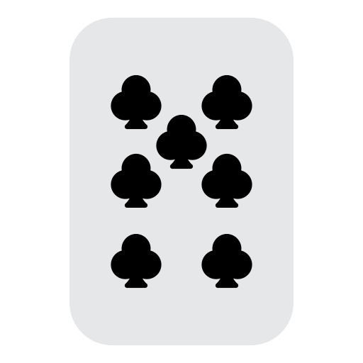 Seven of clubs Generic Flat icon