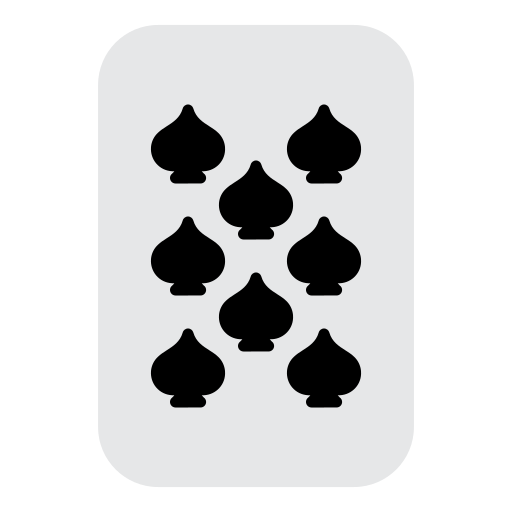 Eight of spades Generic Flat icon