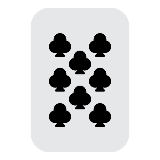 Eight of clubs Generic Flat icon