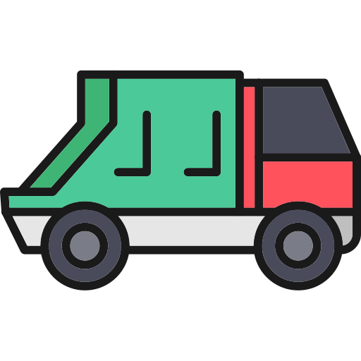 ciężarówka do recyklingu Generic Outline Color ikona