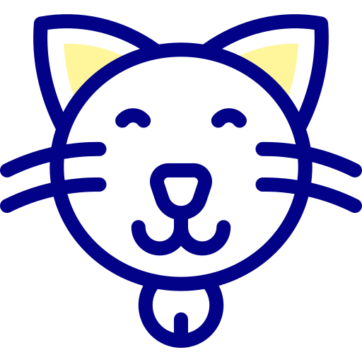 猫 Detailed Mixed Lineal color icon