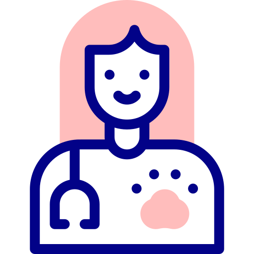 Veterinarian Detailed Mixed Lineal color icon