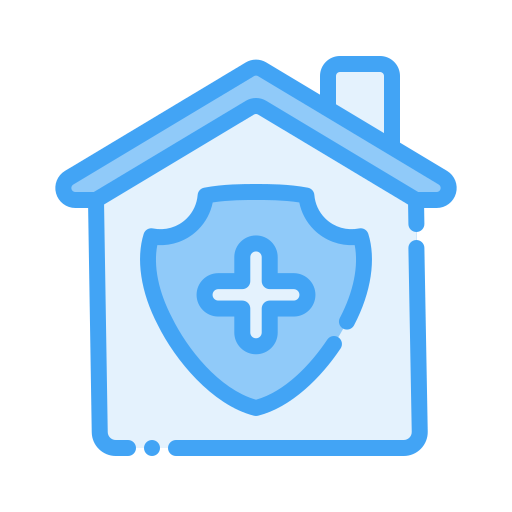 Stay at home Generic Blue icon