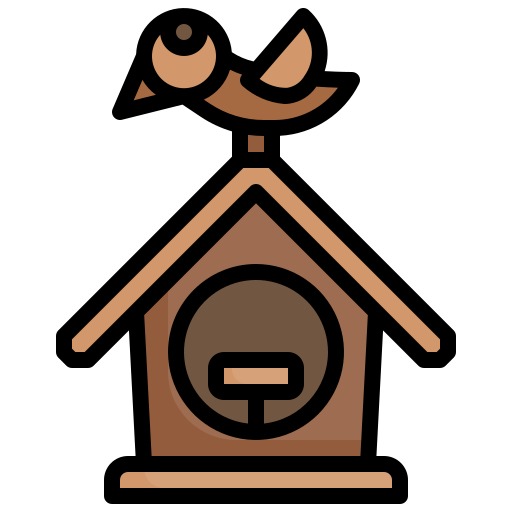 casa de pájaros Generic Outline Color icono
