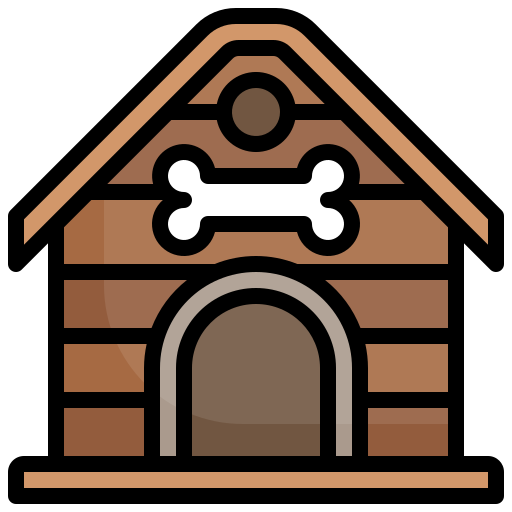Dog house Generic Outline Color icon