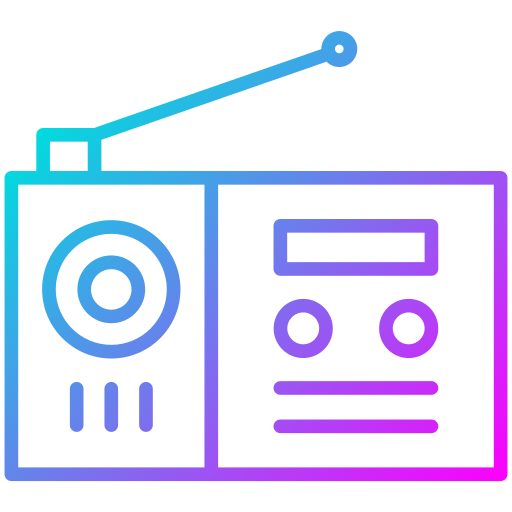 Radio Generic Gradient icon