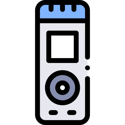 Voice recorder Detailed Rounded Lineal color icon