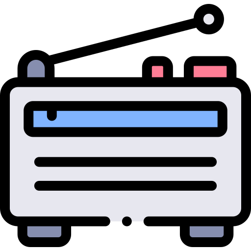 radio Detailed Rounded Lineal color icono