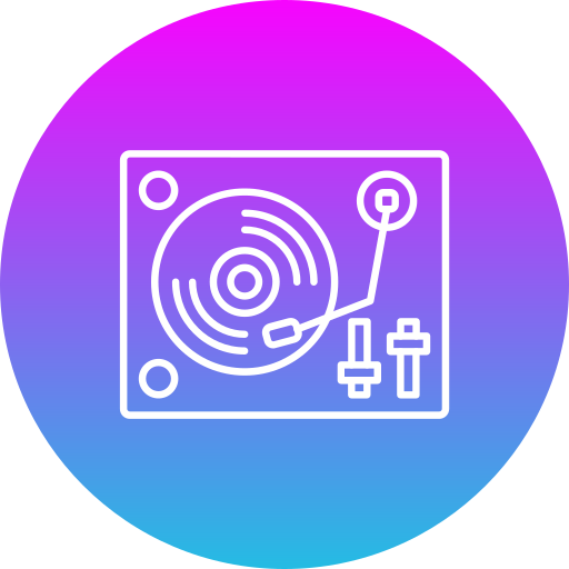 Turntable Generic Flat Gradient icon