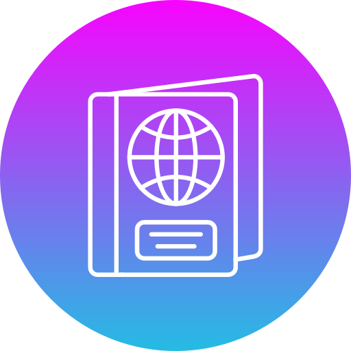 パスポート Generic Flat Gradient icon