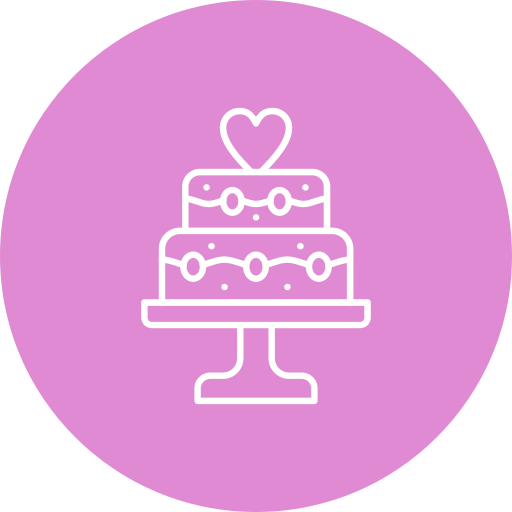bolo de casamento Generic Flat Ícone