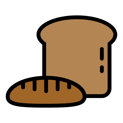 Bread Generic Outline Color icon