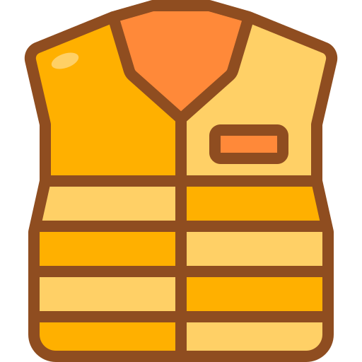 beschermend vest Generic Outline Color icoon