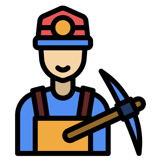 mijnwerker Generic Outline Color icoon
