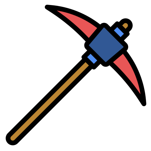 Pick hammer Generic Outline Color icon