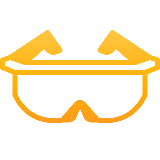 veiligheidsbril Generic Flat Gradient icoon