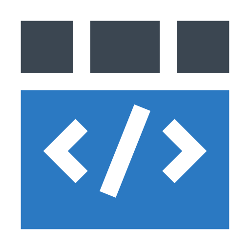 Coding Generic Blue icon
