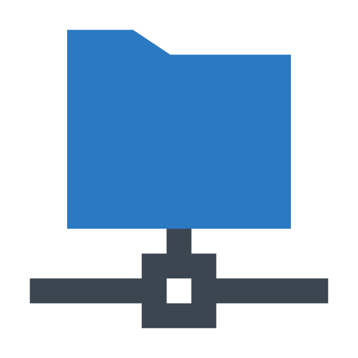 rete di cartelle Generic Blue icona