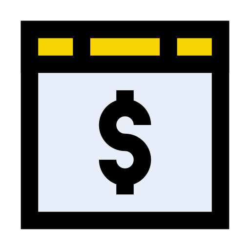 オンライン支払い Vector Stall Lineal Color icon