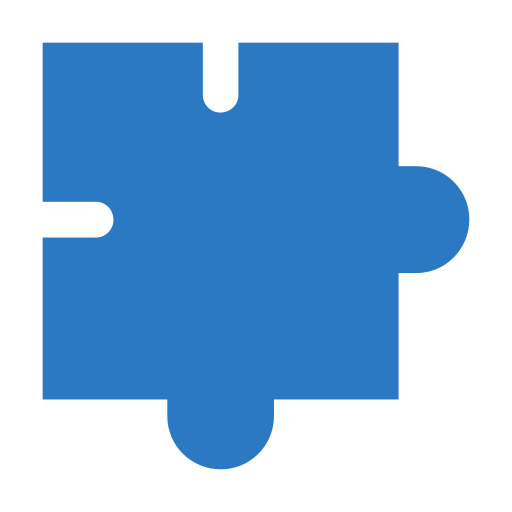 パズルのピース Generic Blue icon