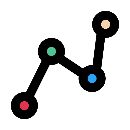 차트 Vector Stall Lineal Color icon